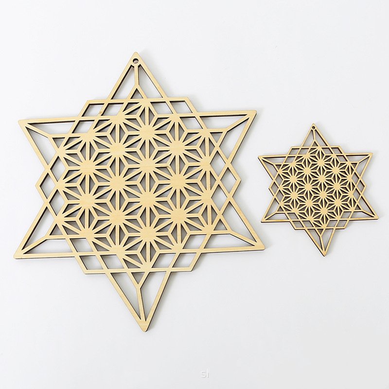 Wooden Crafts Geometric Wall Art Patterns Meditation Decorations - Image 5