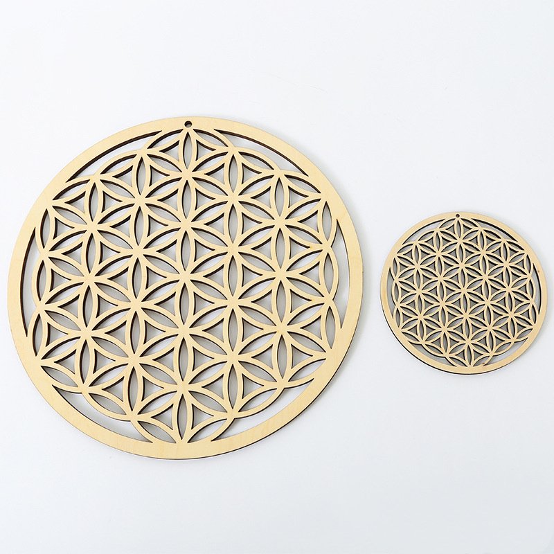 Wooden Crafts Geometric Wall Art Patterns Meditation Decorations - Image 3