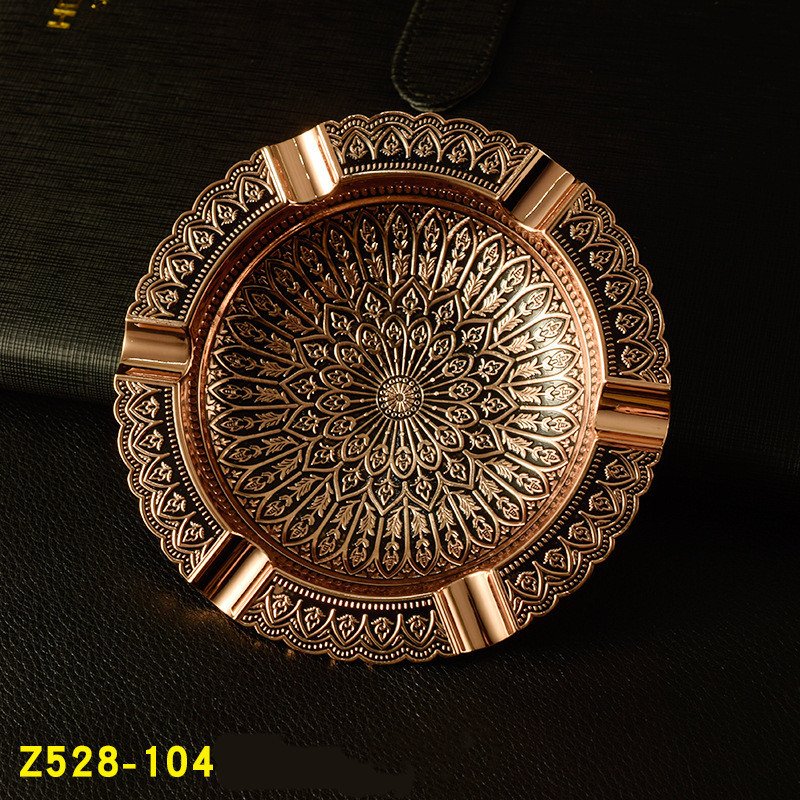 Vintage Pattern Ashtray Home Decor Metal - Image 4