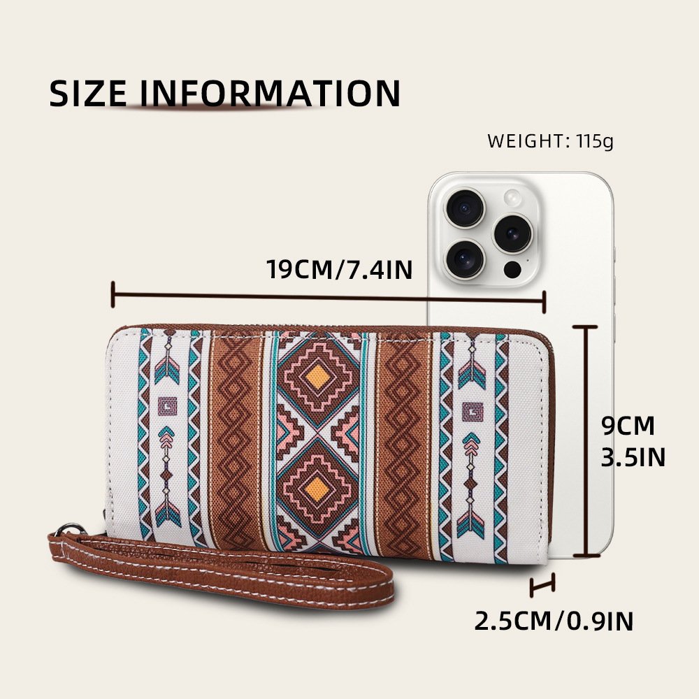 Bohemian Wind Belt RFID Wallet Retro High Sense - Image 5