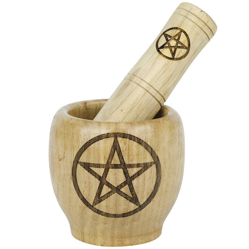 Wooden Masher Mashing Medicine Pot Altar Ornament - Image 3