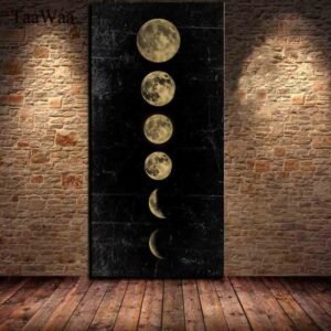 Lunar Eclipse Wall Art Painting