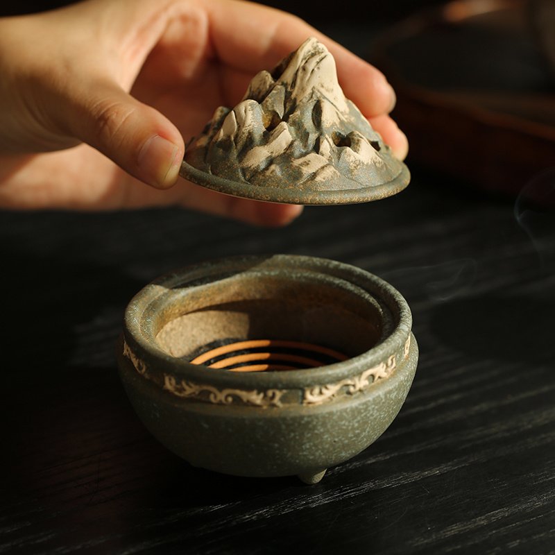 Small Size Tea Room Incense Ceramic Incense Burner - Image 7