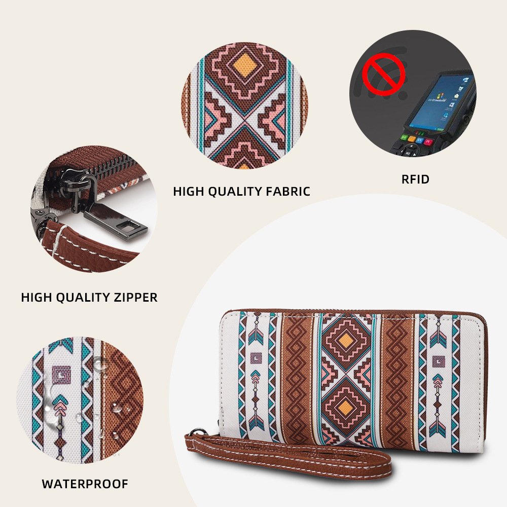 Bohemian Wind Belt RFID Wallet Retro High Sense - Image 6