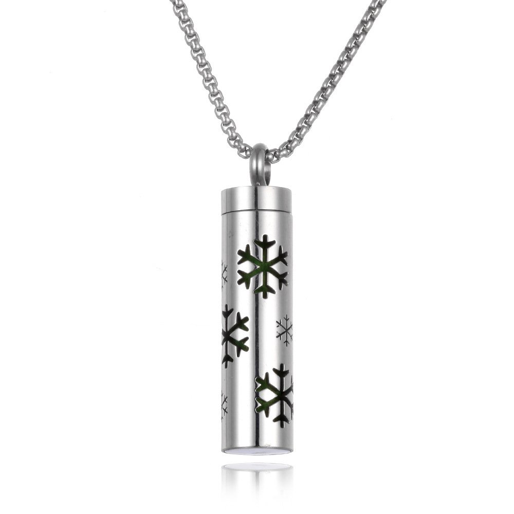 Aromatherapy Pendant Perfume Bottle Essential Oil Titanium Steel - Image 4