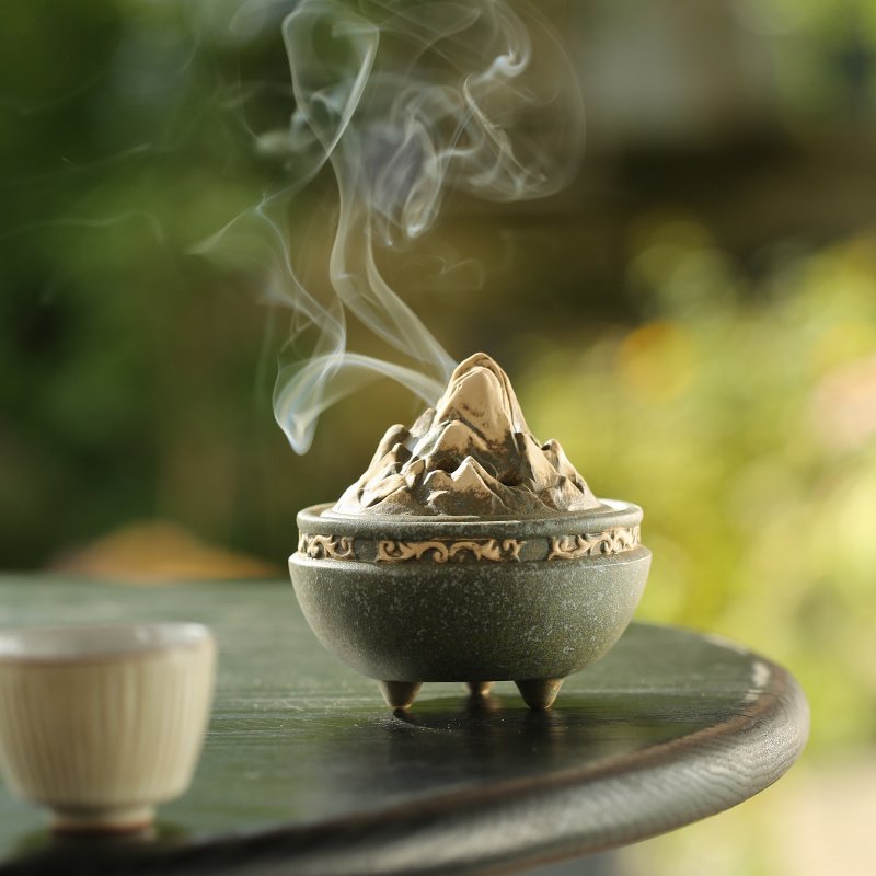 Small Size Tea Room Incense Ceramic Incense Burner - Image 2