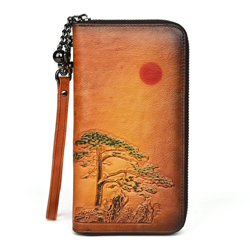 Women's Leather Wallet Long Rising Sun - Image 5