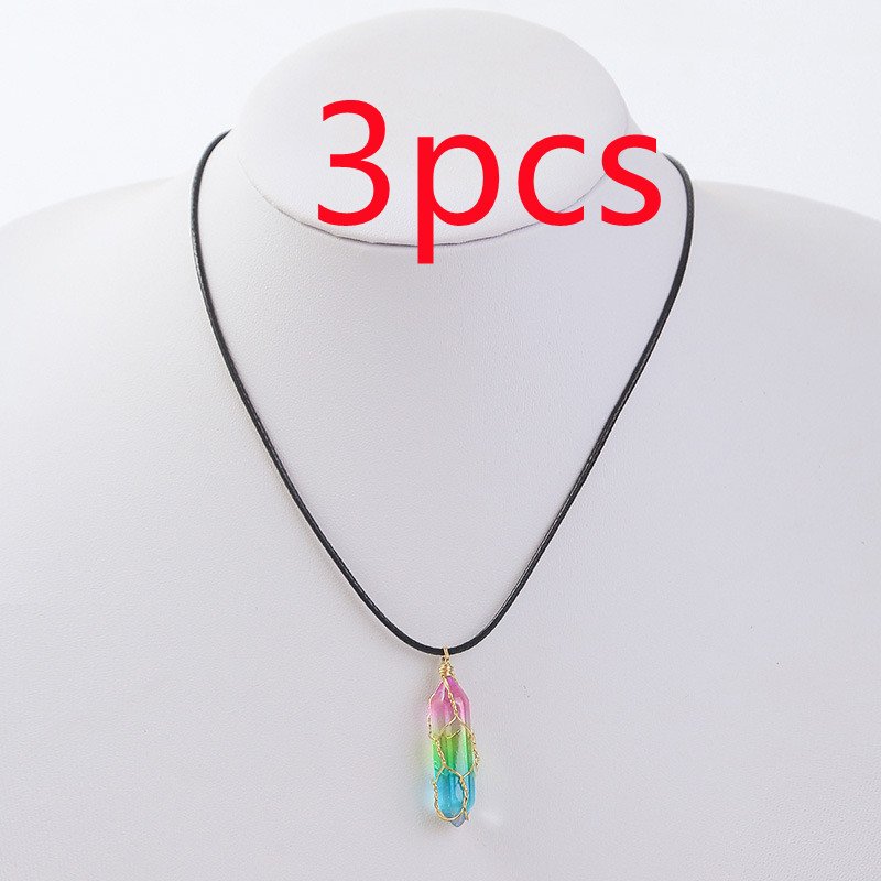 Women's Transparent Geometric Diamond Crystal Necklace - Image 7