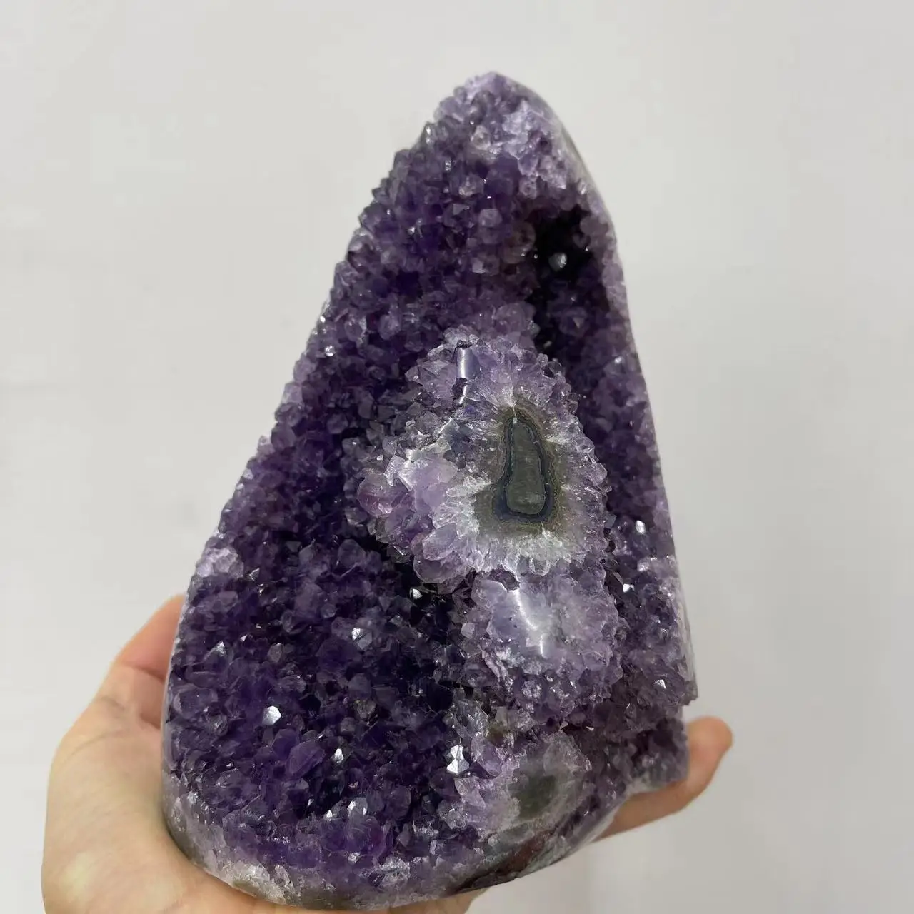 1PC Natural Amethyst Crystal Cluster Quartz Raw Crystals Healing Stone Ore Mineral Home Decor Purple Cornucopia Feng Shui Stone - Image 5