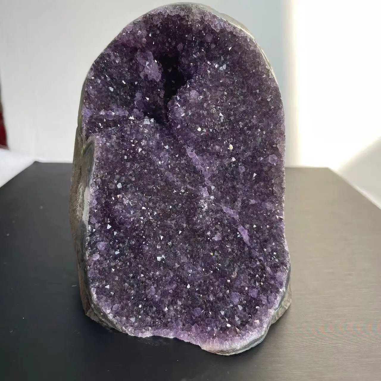 1PC Natural Amethyst Crystal Cluster Quartz Raw Crystals Healing Stone Ore Mineral Home Decor Purple Cornucopia Feng Shui Stone - Image 3