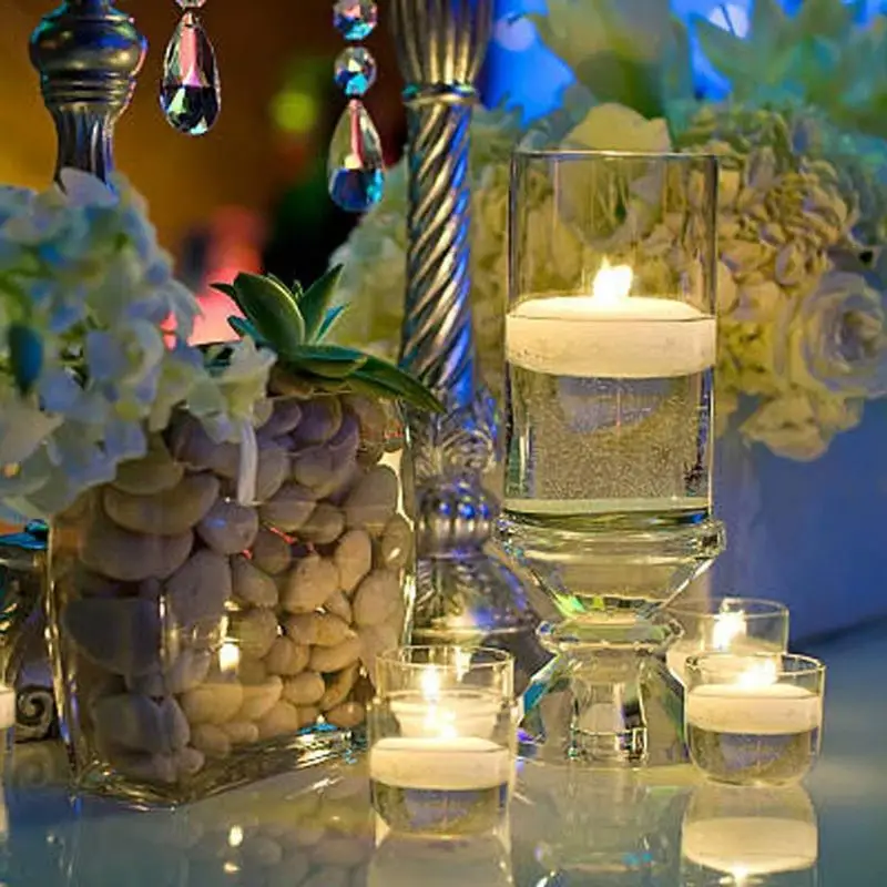 Floating Tealights Candles For Pool Party Wedding Home Bathtub Decor Supplies Romantic Confession Candlelight Dinner - Image 4