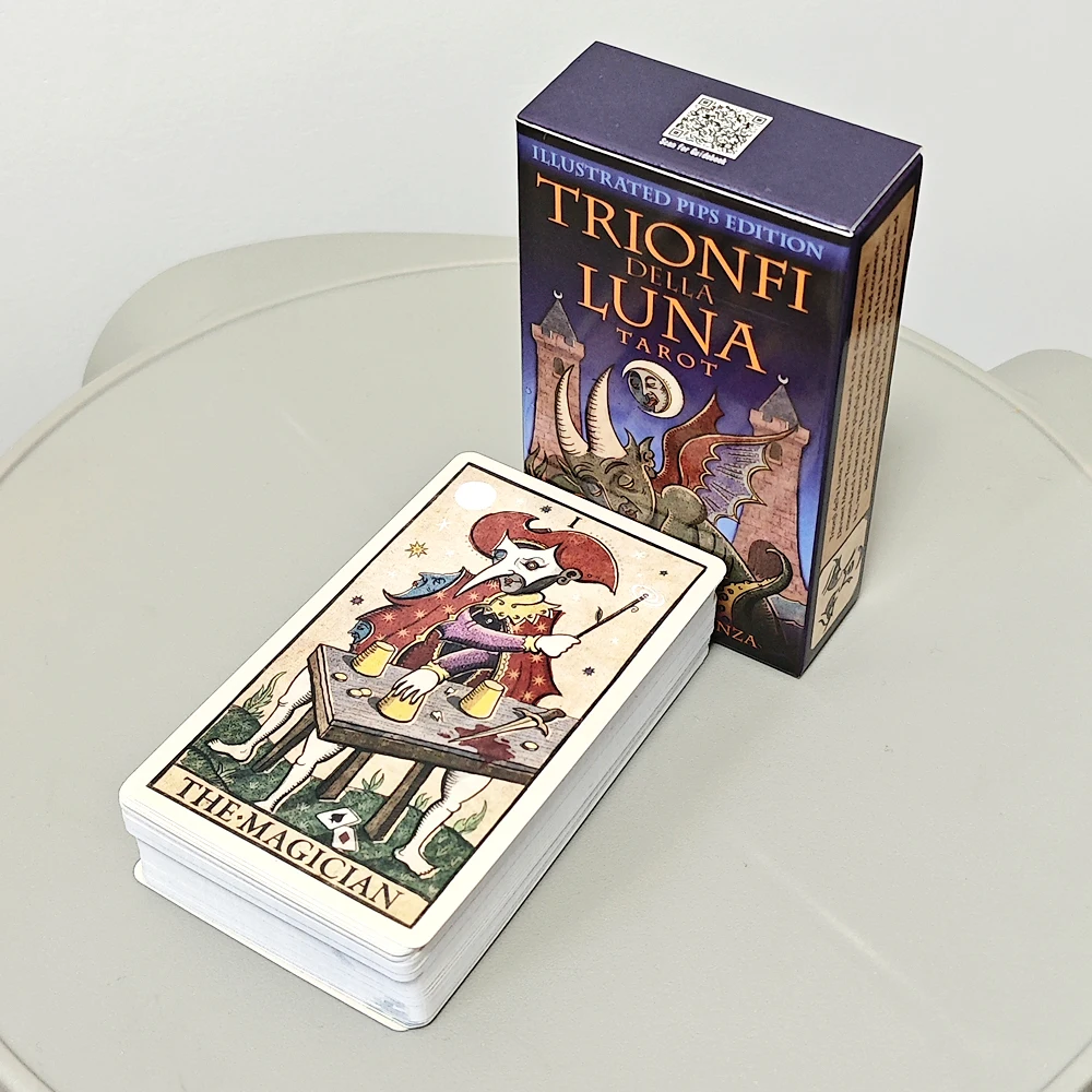 Trionfi Della Luna Tarot - Fully Illustrated 78-card Tarot Deck 10.3*6cm Inspired By Marseilles Style Tarot - Image 5