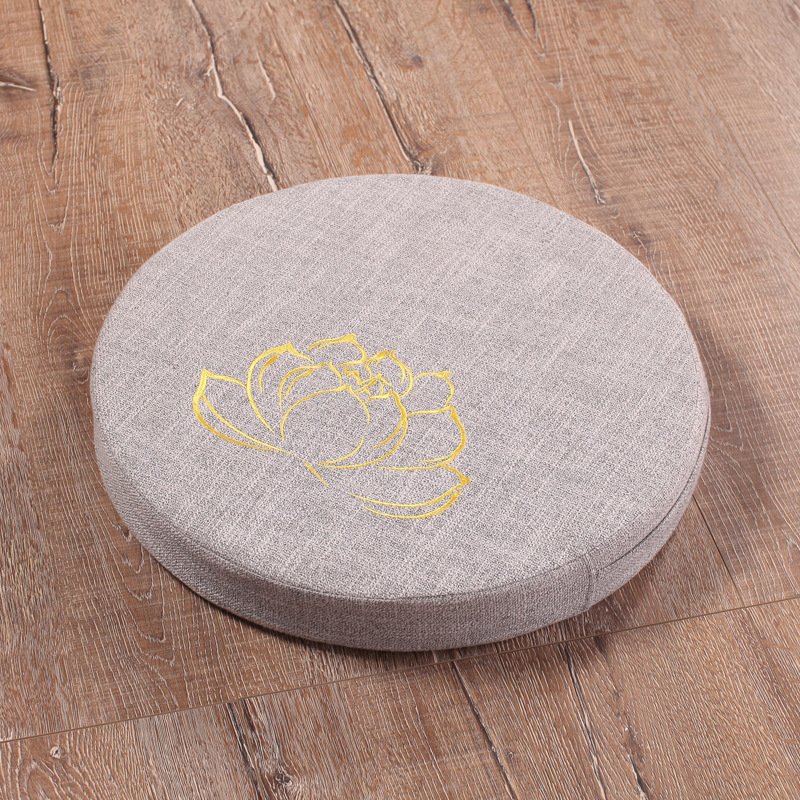 Embroidered Linen Lotus Meditation Meditation Futon - Image 6
